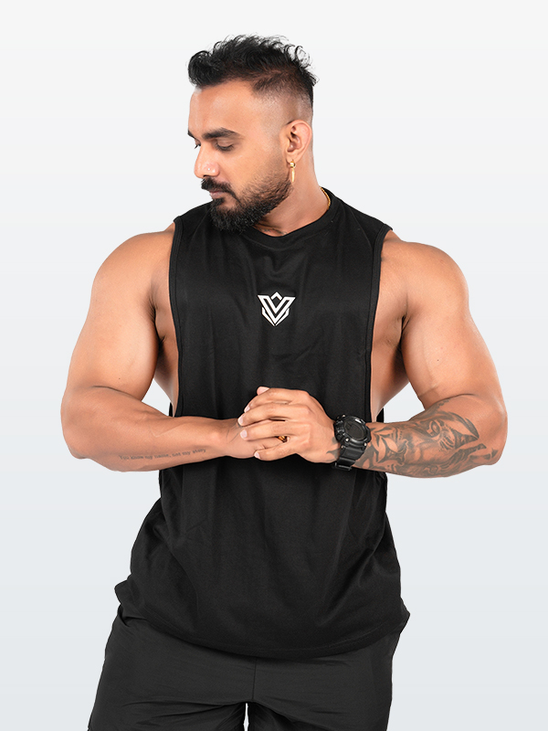 Flex Cut Tank Black